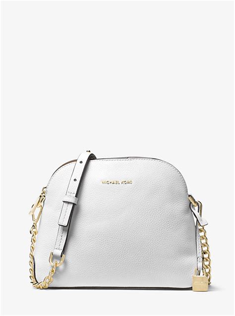 Mercer Pebbled Leather Dome Crossbody 